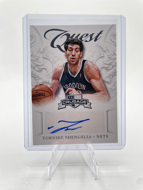 2012-13 Panini Crusade Tornike Shengelia Quest Auto #33