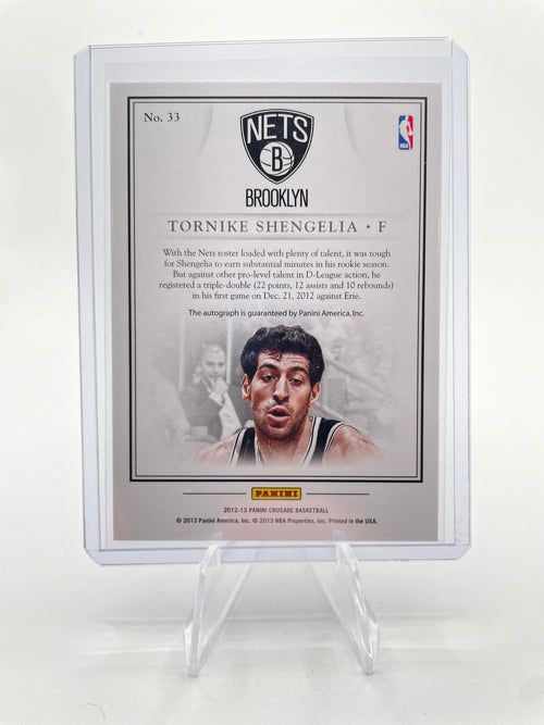 2012-13 Panini Crusade Tornike Shengelia Quest Auto #33