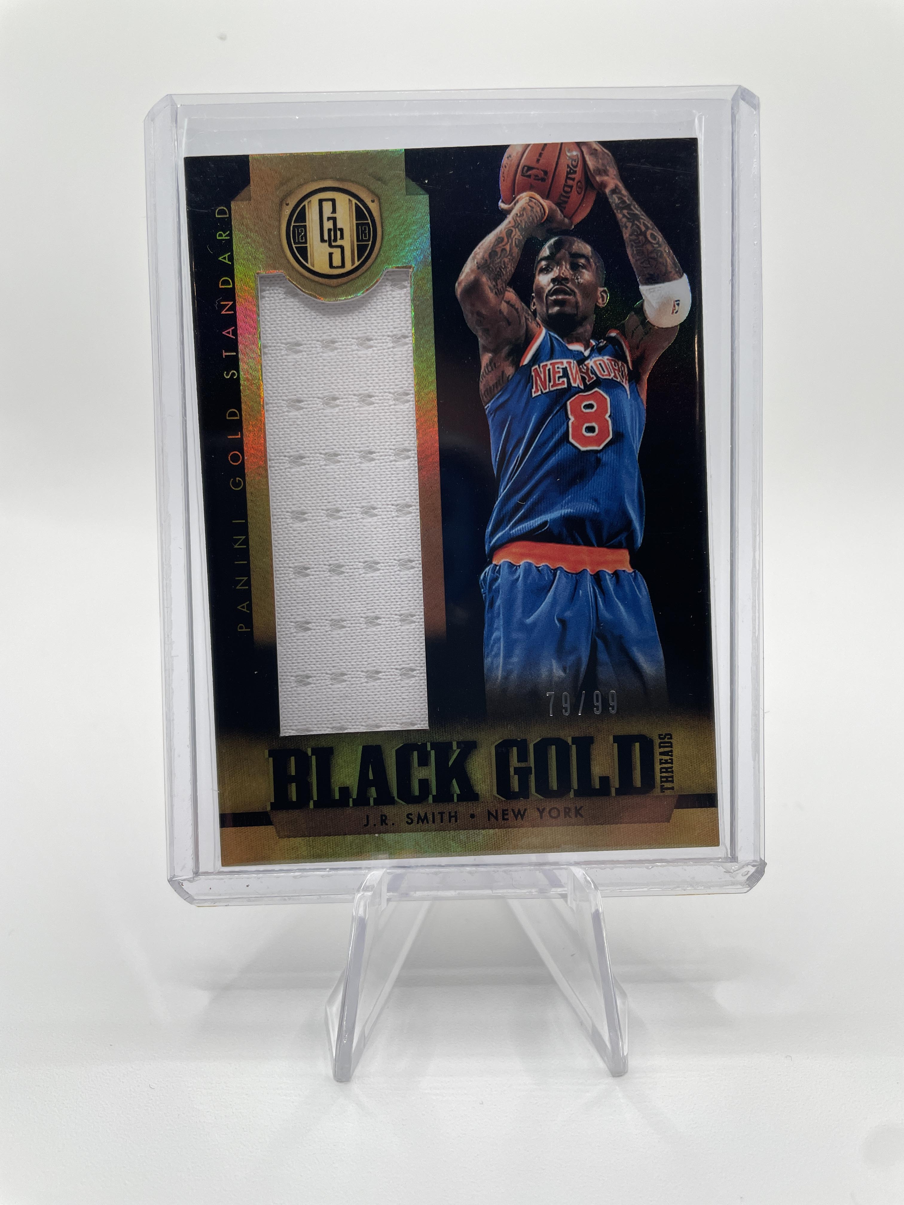 2012-13 Panini Gold Standard JR Smith Black Gold Threads Patch /99