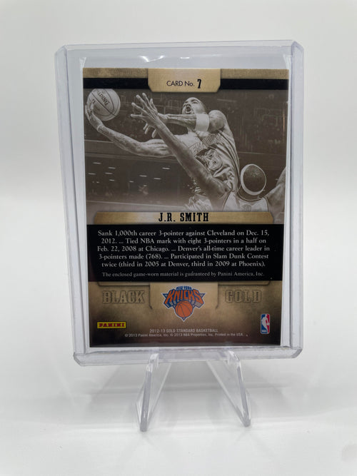 2012-13 Panini Gold Standard JR Smith Black Gold Threads Patch /99