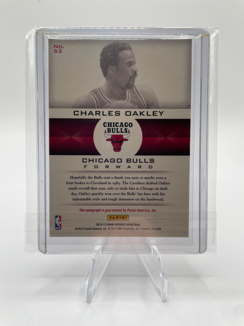 2012-13 Panini Intrigue Charles Oakley Immortalized Auto /299 #53