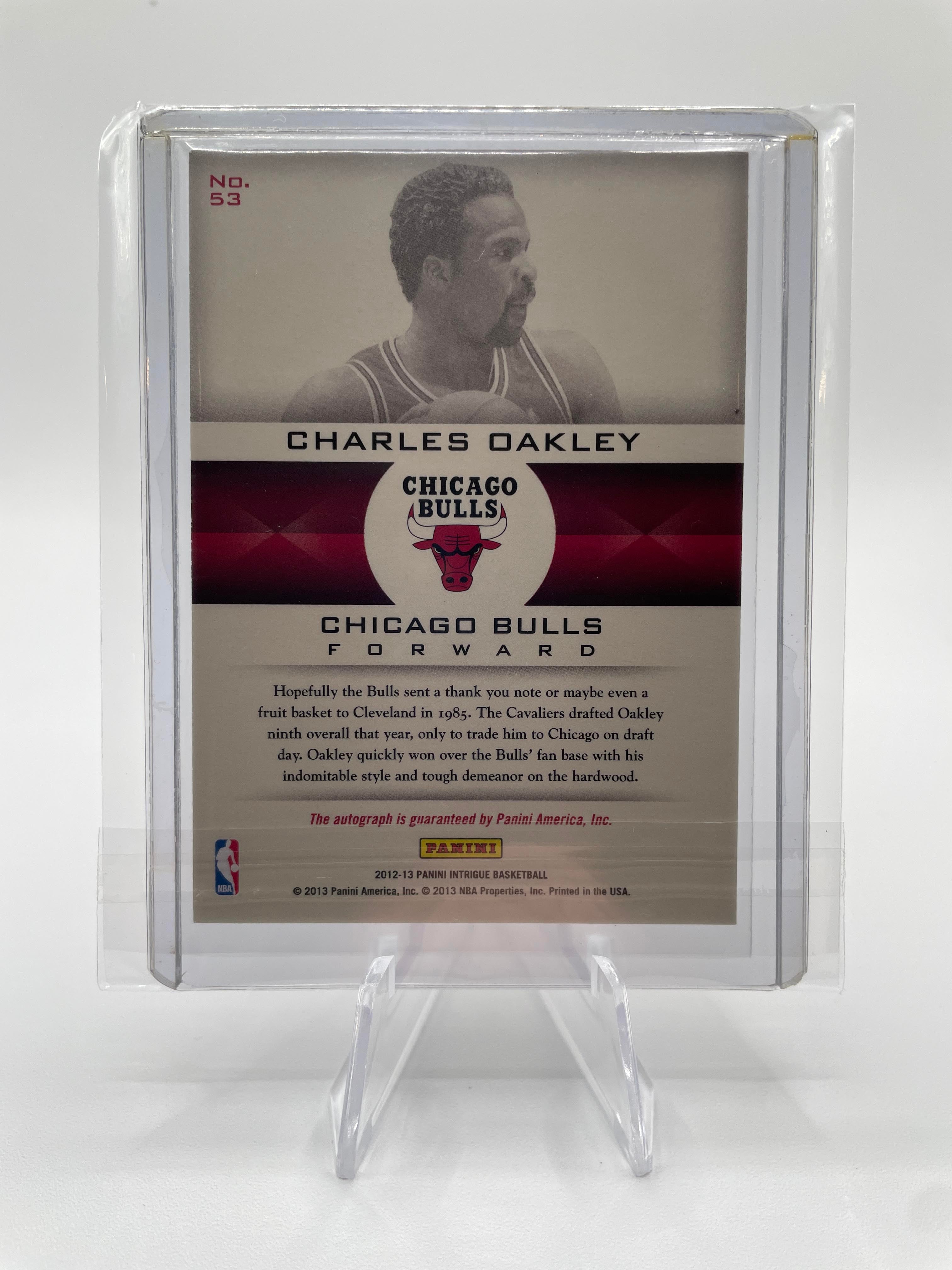2012-13 Panini Intrigue Charles Oakley Immortalized Auto /299 #53