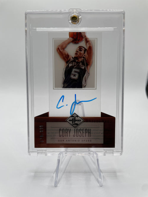 2012-13 Panini Limited Corey Joseph Clear Rookie On-Card Auto /399