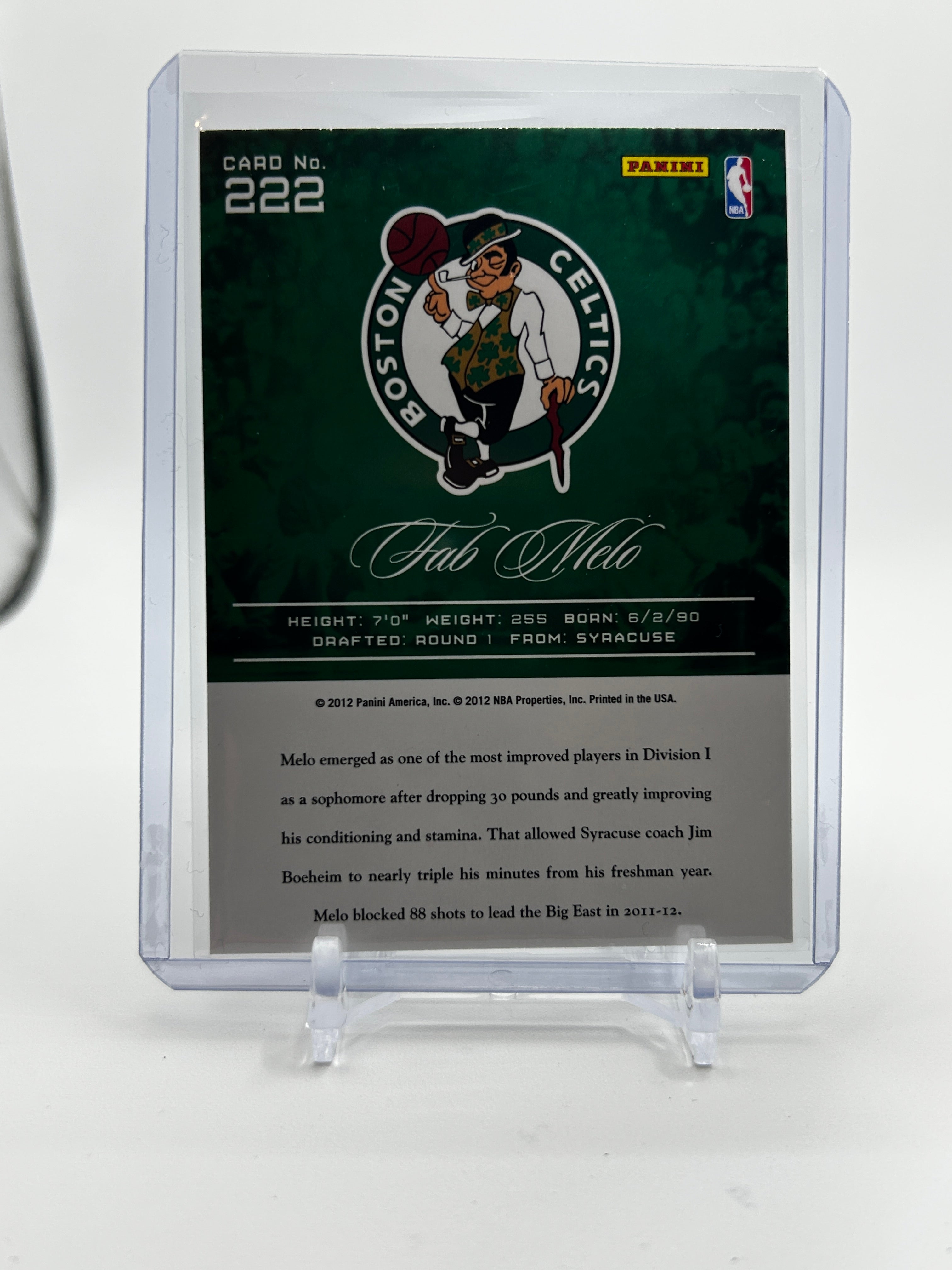 2012-13 Panini Prestige Fab Melo Rookie #222