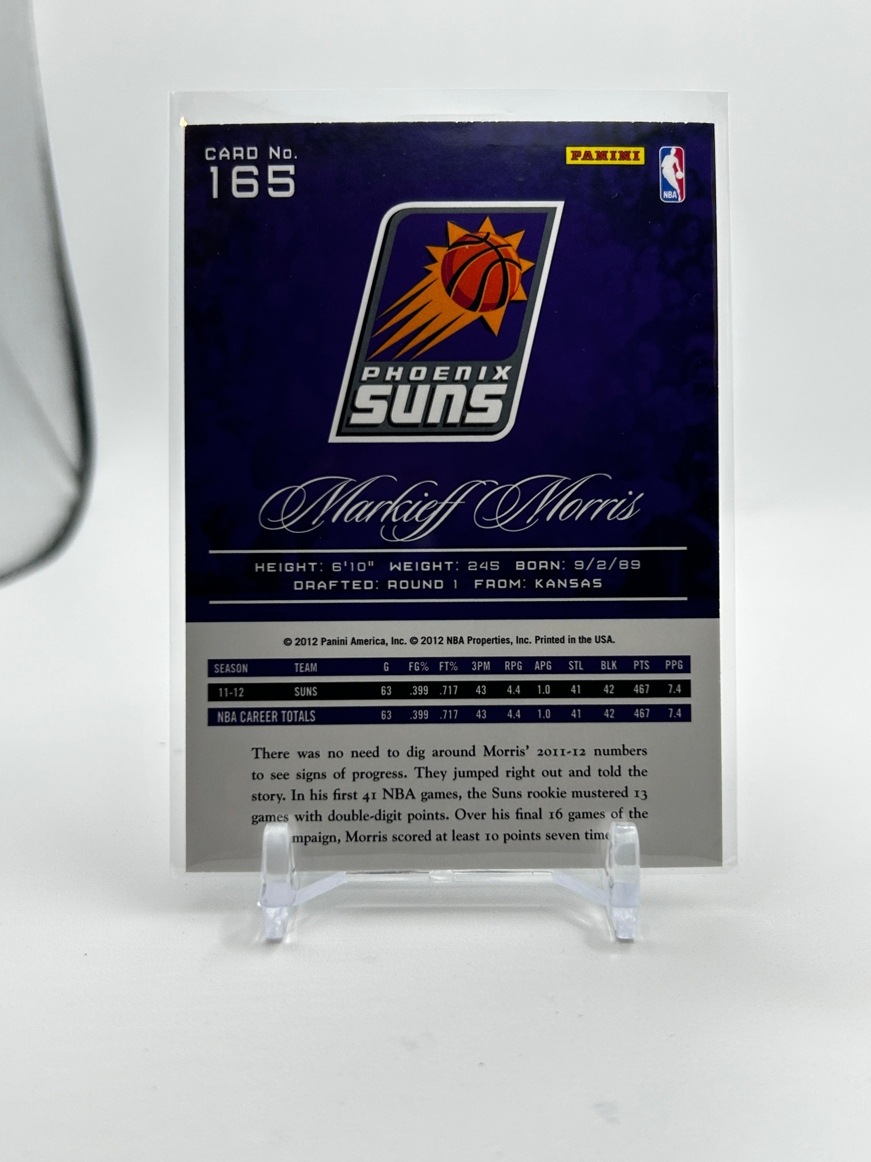 2012-13 Panini Prestige Markieff Morris Rookie #165