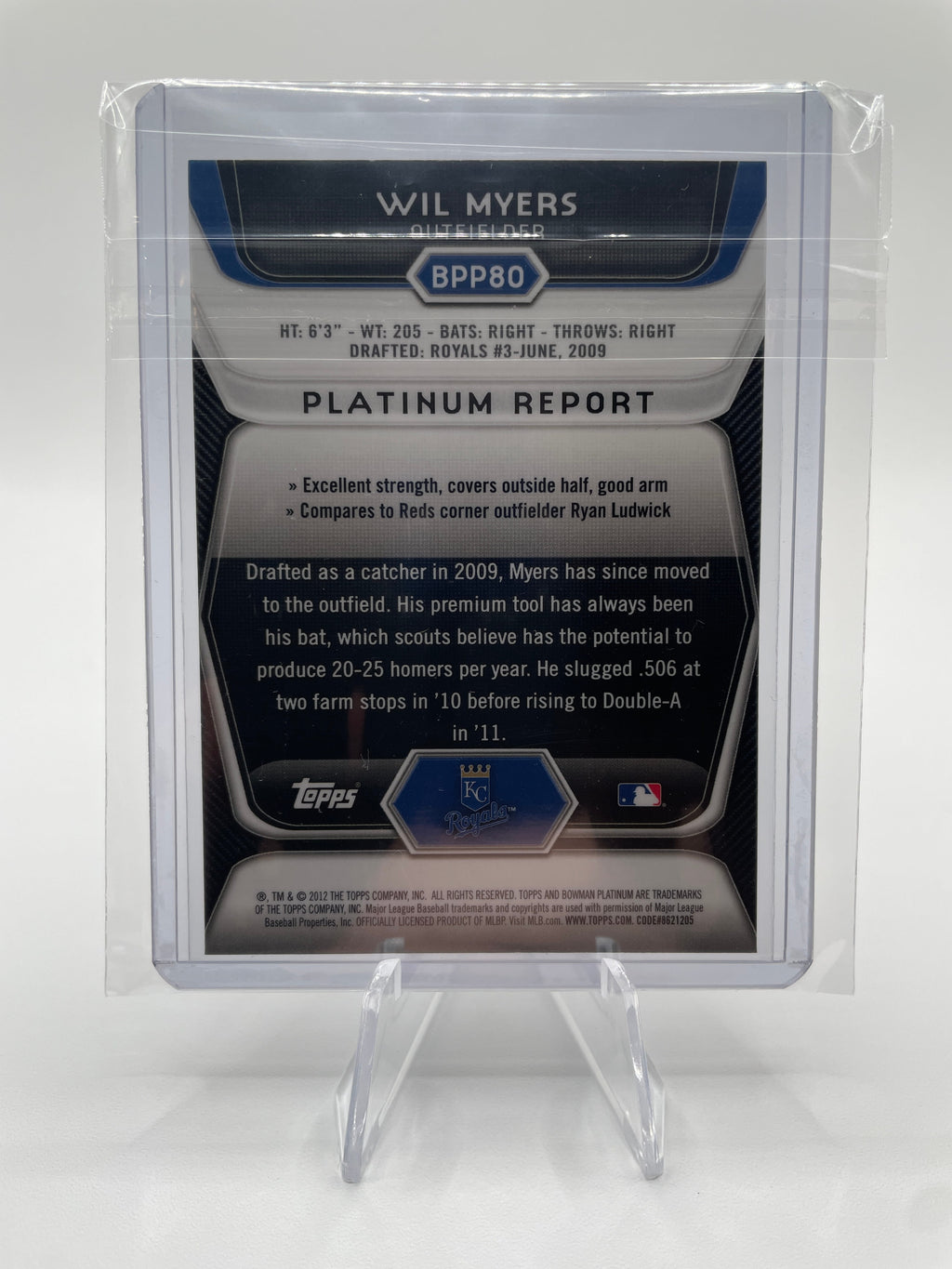 2012 Bowman Platinum Wil Myers Prospect Rookie Refractor #BPP80