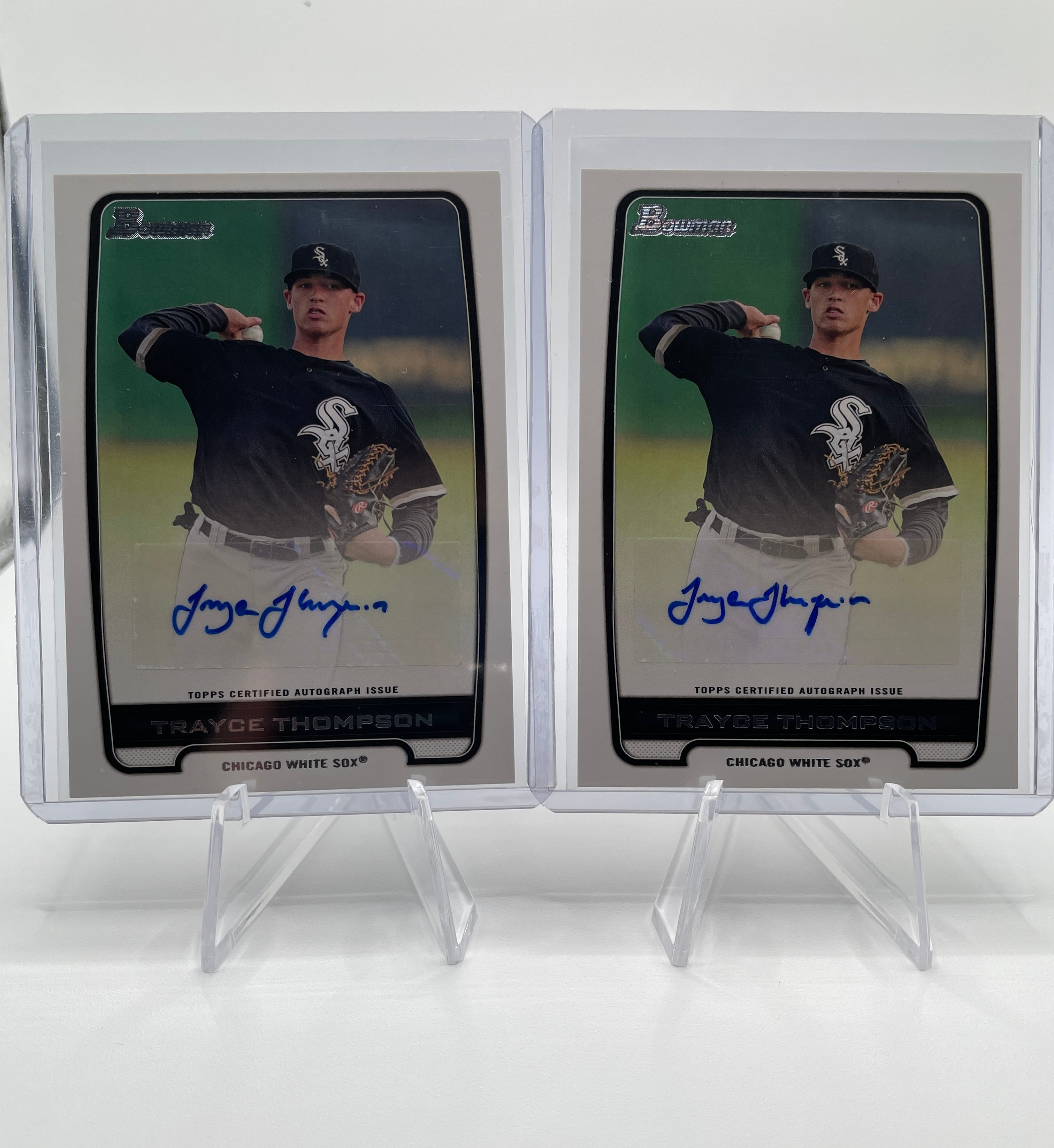 2012 Bowman Trayce Thompson Prospect Auto Set (x2)