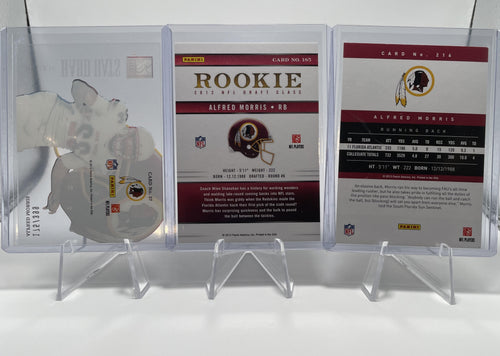 2012 Donruss Elite Alfred Morris Rookie Hard Hats /399 + Refractor /999 + SP RC