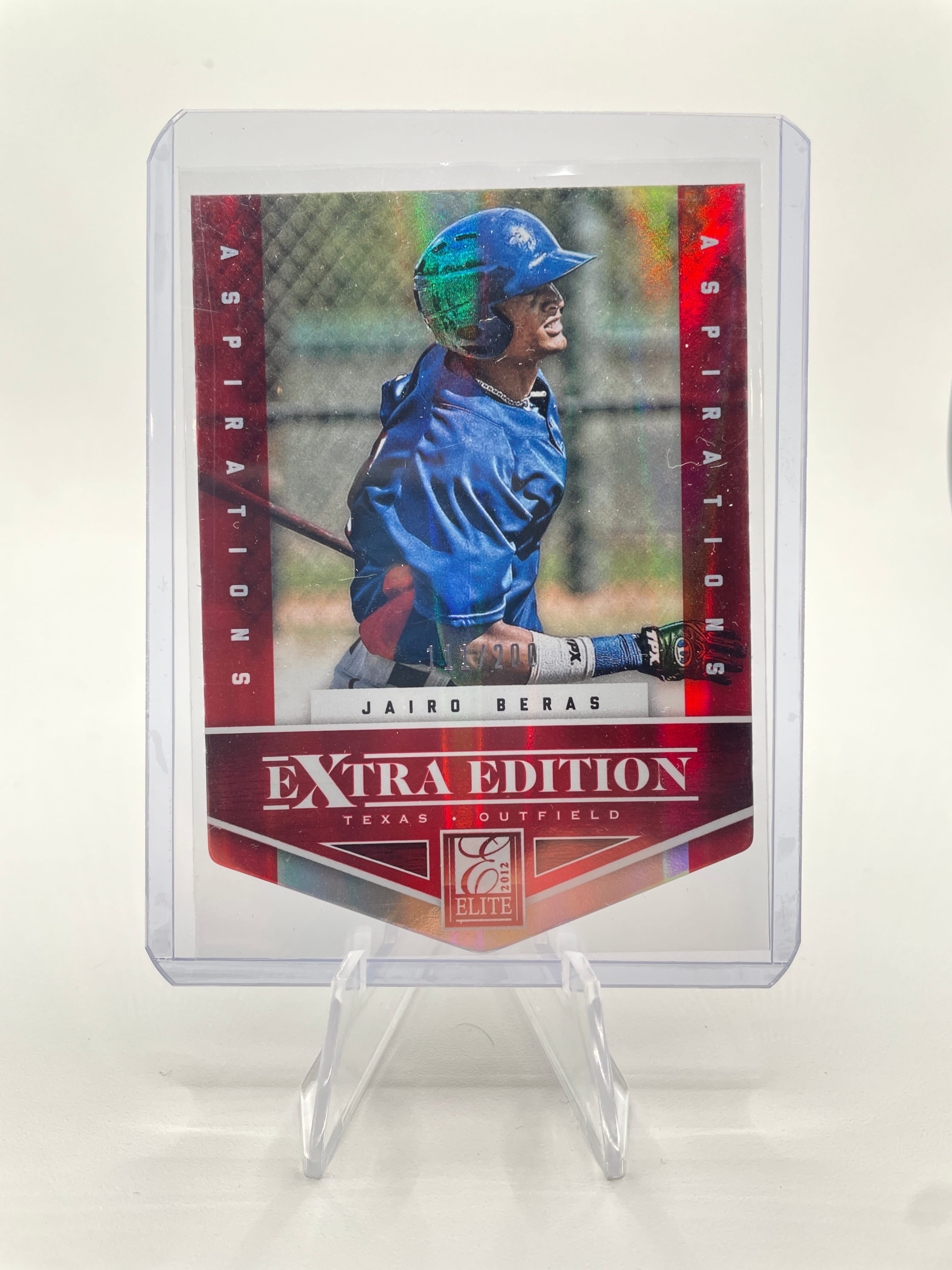 2012 Donruss Elite Extra Edition Jario Beras Aspirations Rookie Die-Cut /200