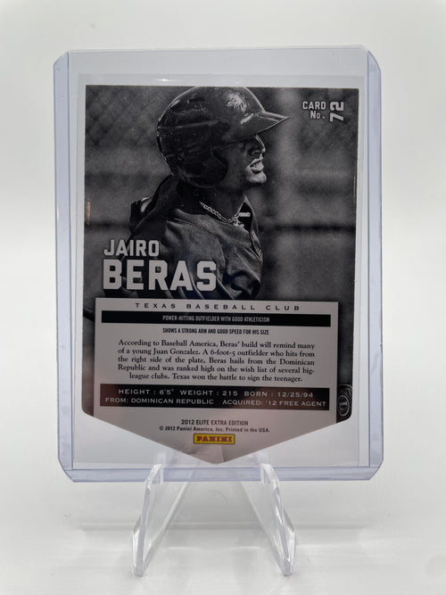 2012 Donruss Elite Extra Edition Jario Beras Aspirations Rookie Die-Cut /200
