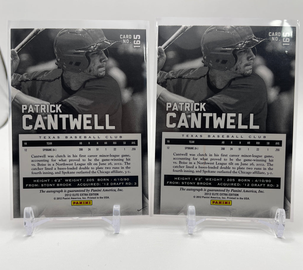 2012 Donruss Elite Extra Edition Patrick Cantwell Rookie Auto /622 Set (x2) .