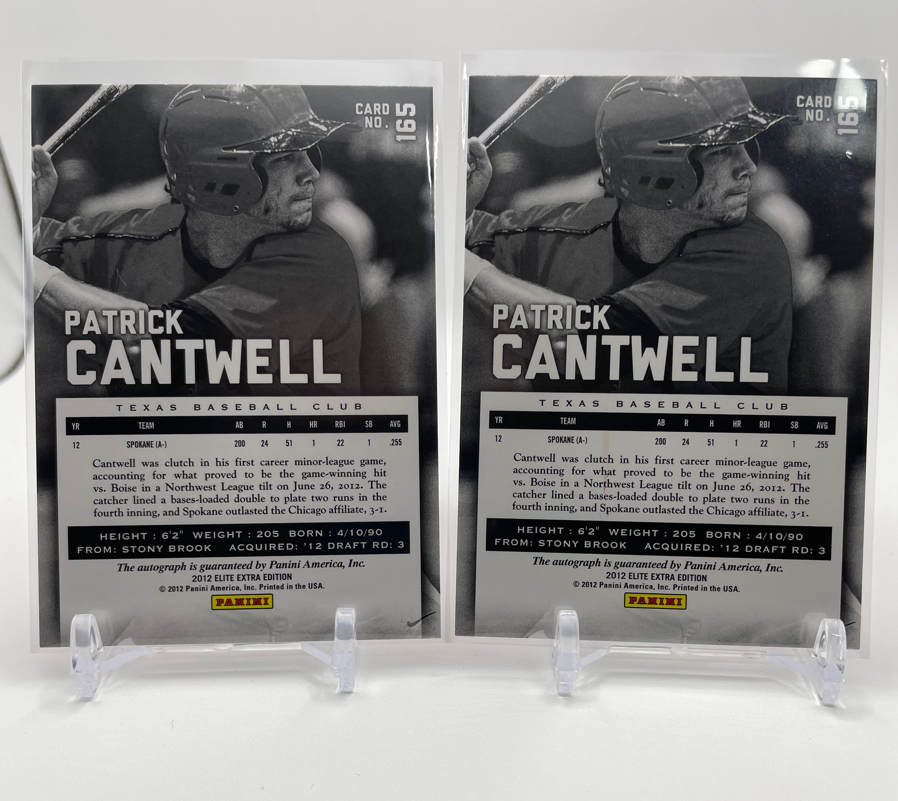 2012 Donruss Elite Extra Edition Patrick Cantwell Rookie Auto /622 Set (x2) .