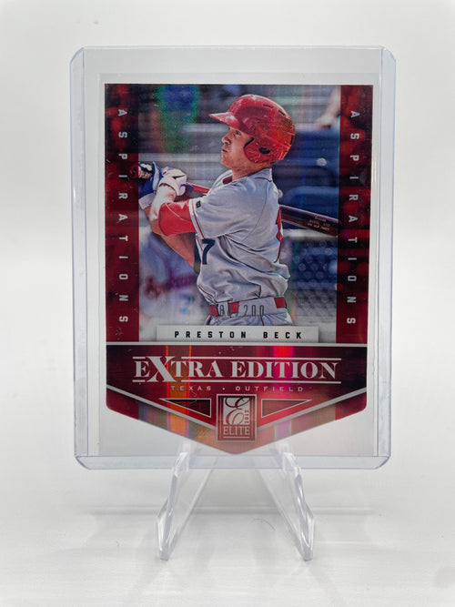2012 Donruss Elite Extra Edition Preston Beck Aspirations Rookie Die-Cut /200
