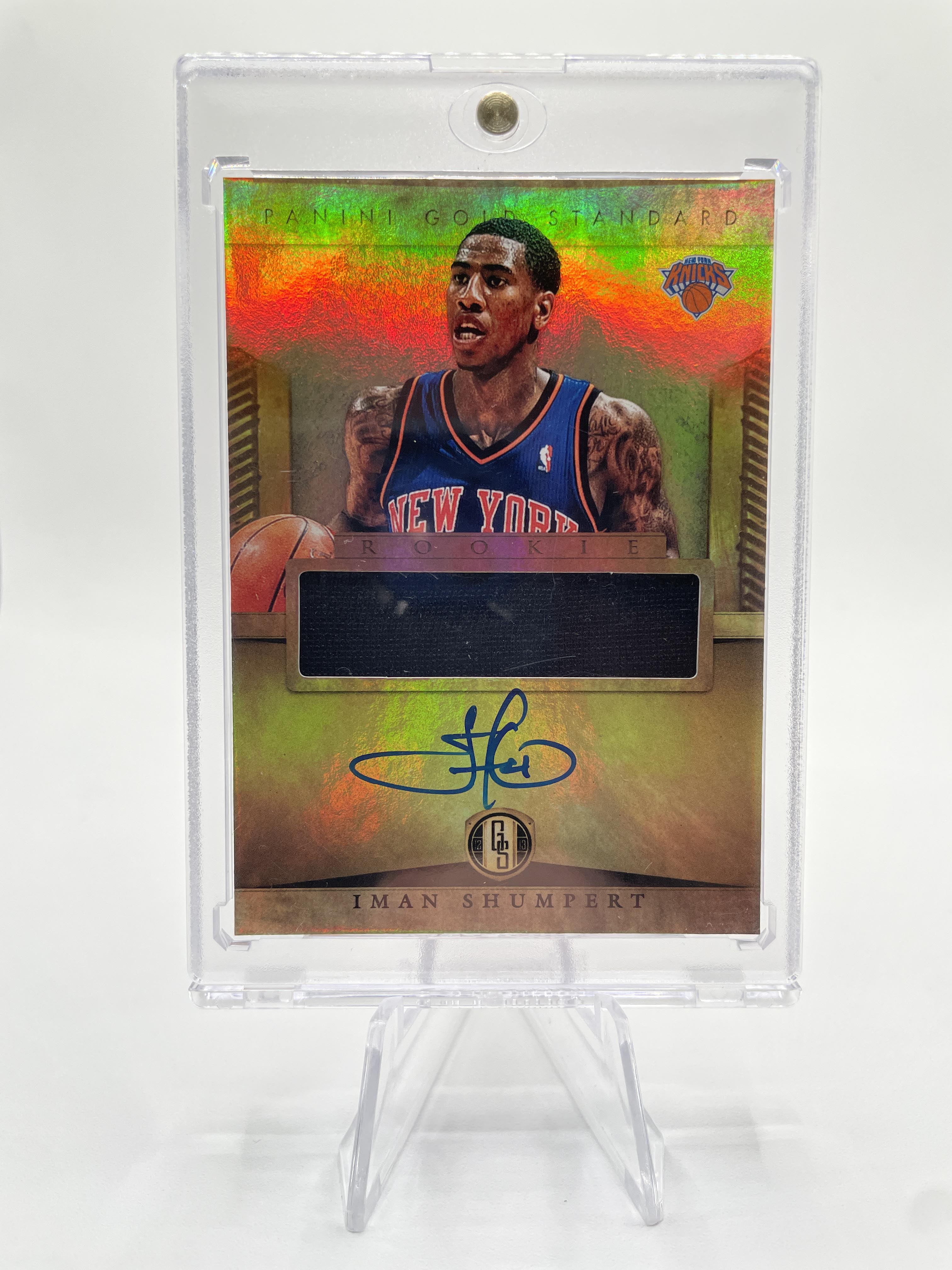 2012 Panini Gold Standard Iman Shumpert Rookie Patch Auto #252