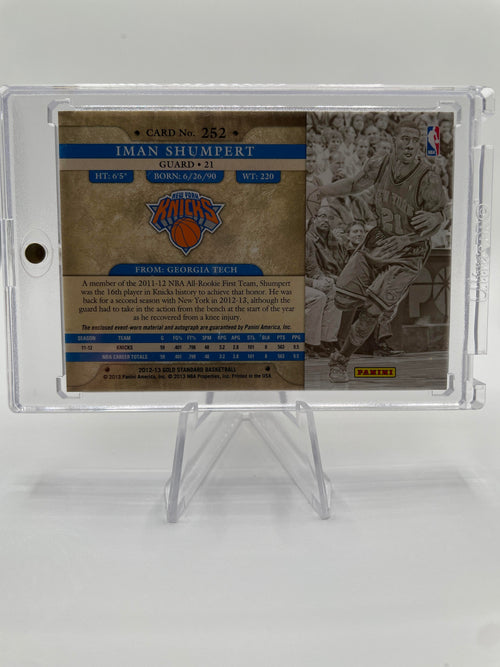 2012 Panini Gold Standard Iman Shumpert Rookie Patch Auto #252