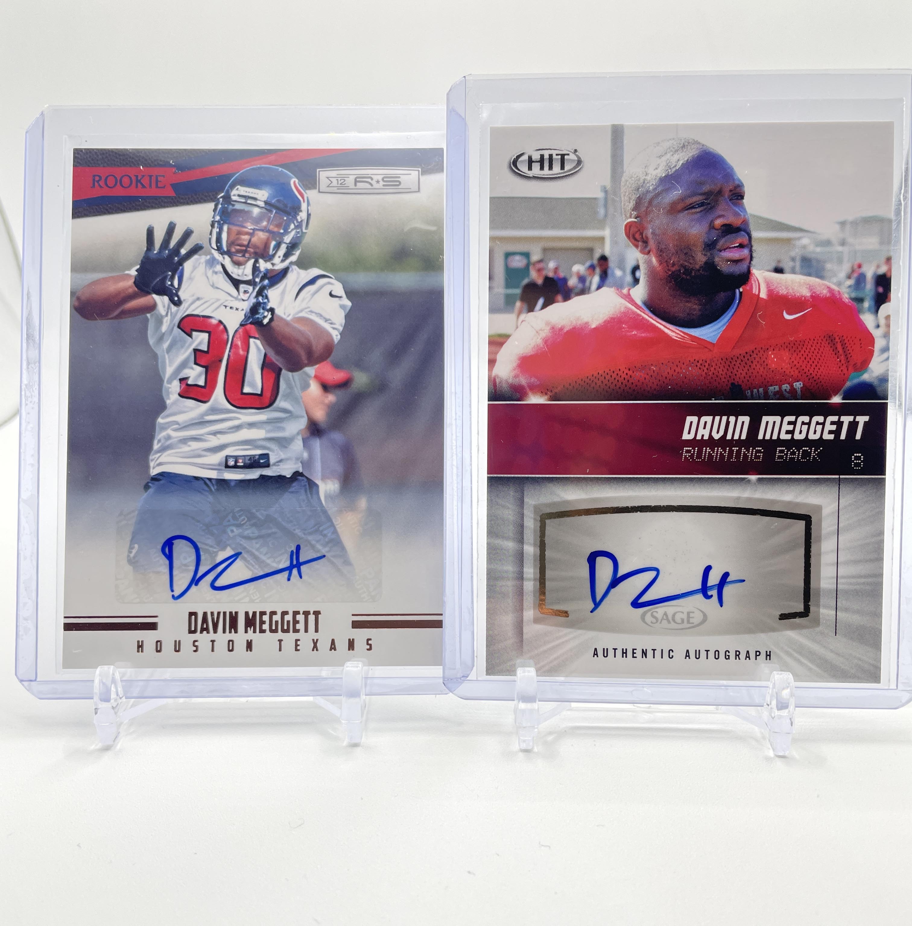 2012 Panini Rookies & Stars Davin Meggett Rookie Auto /999 + Sage Hit RC Auto