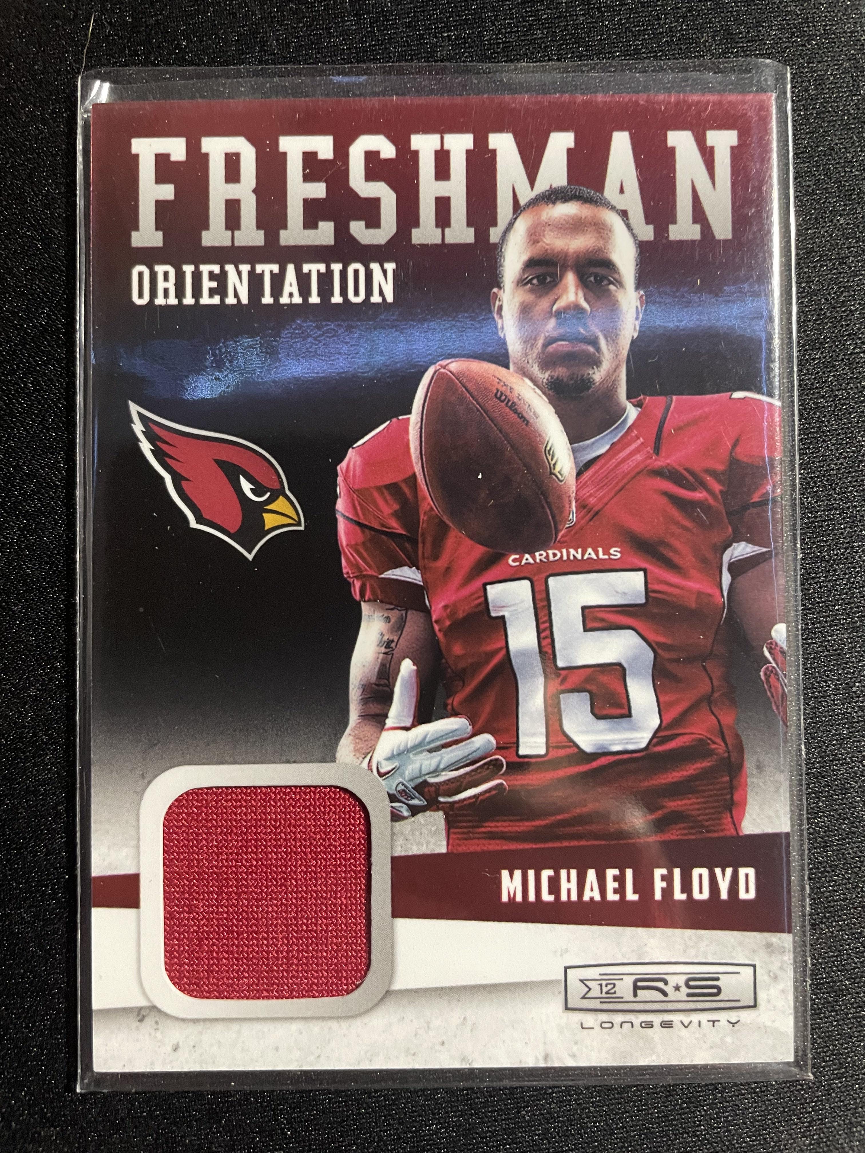 2012 Panini Rookies & Stars Michael Floyd Freshman Orientation Rookie Patch #29