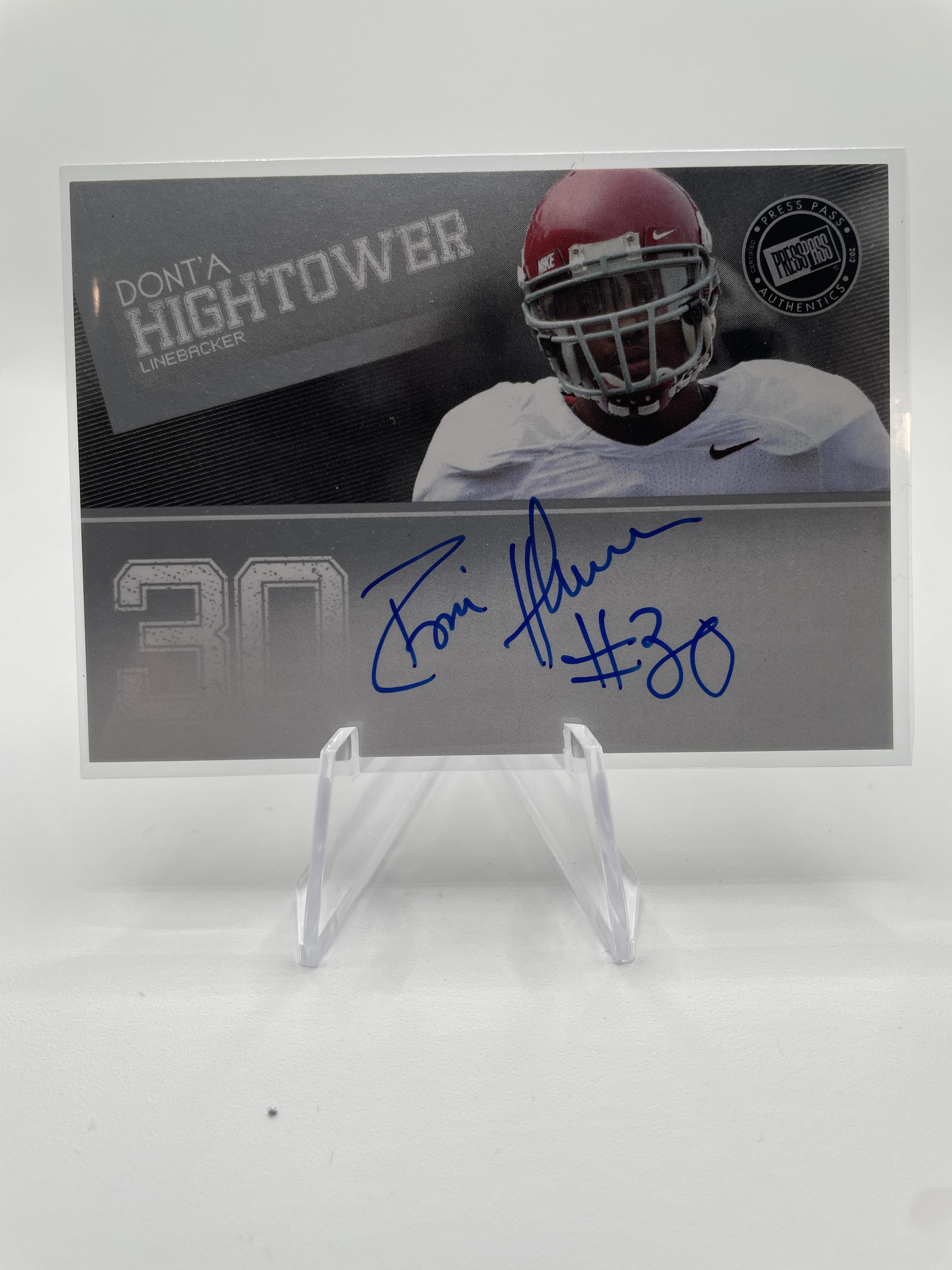 2012 Press Pass Dont'a Hightower On-Card Rookie Auto