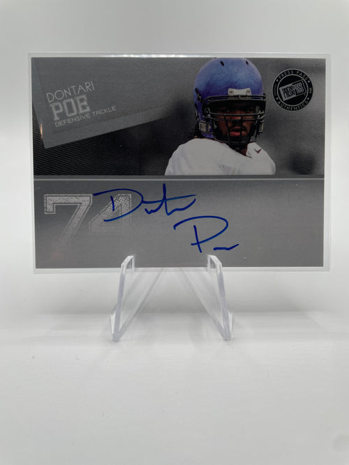 2012 Press Pass Dontari Poe On-Card Rookie Auto