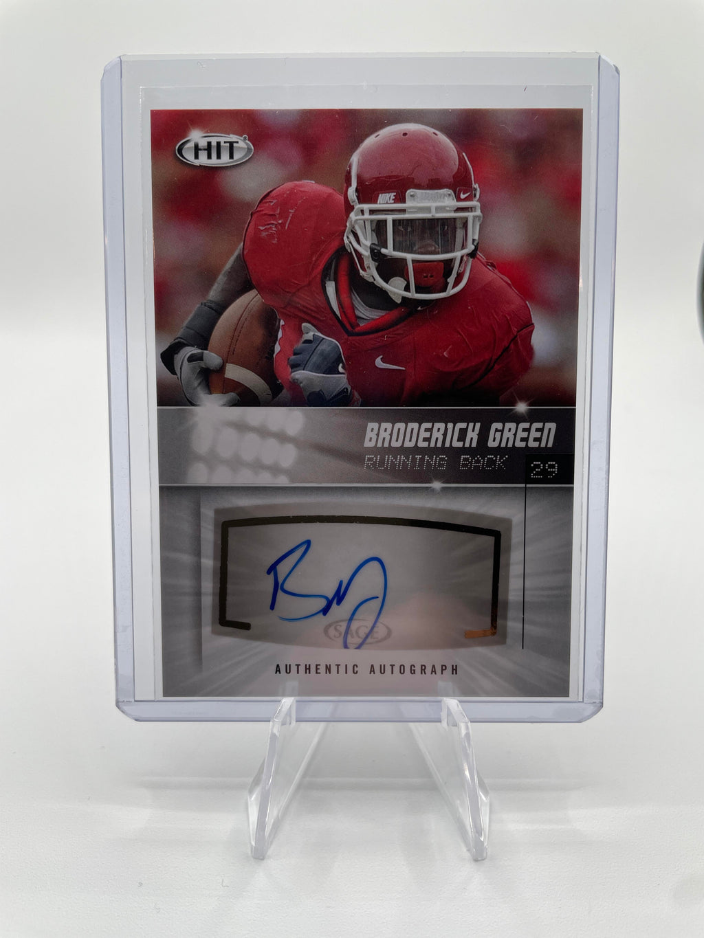 2012 Sage Hit Broderick Green Rookie Auto #A92