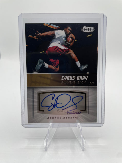 2012 Sage Hit Cyrus Gray Gold Rookie Auto /250 #A32