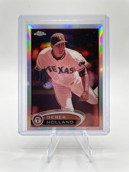 2012 Topps Chrome Derek Holland Sepia Refractor /75 #92