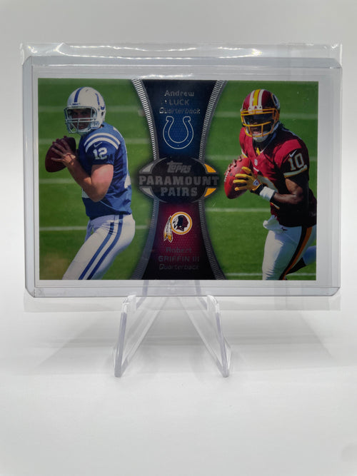 2012 Topps Paramount Pairs Andrew Luck & Robert Griffin III Rookie #PA-LG
