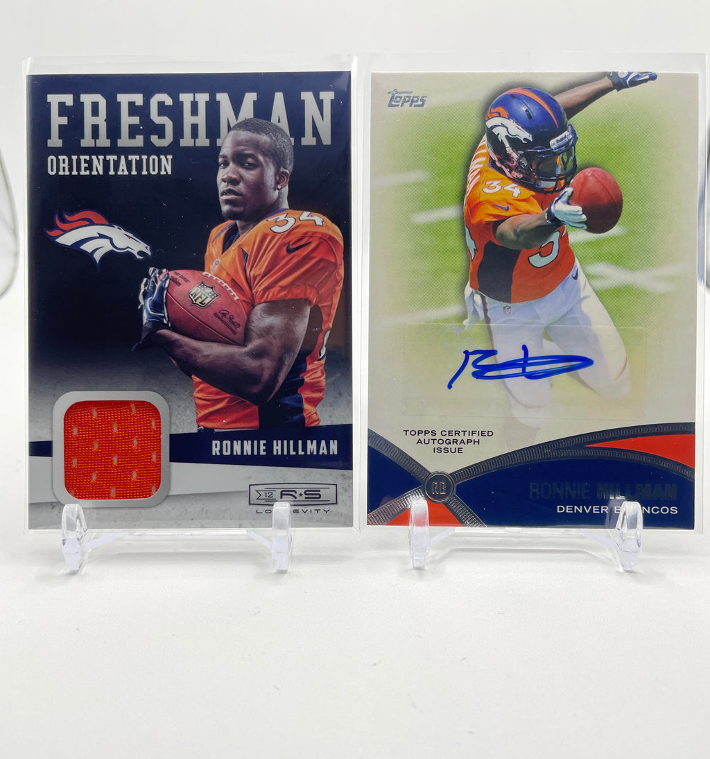2012 Topps Prolific Playmakers Ronnie Hillman Rookie Auto + Freshman RC Patch