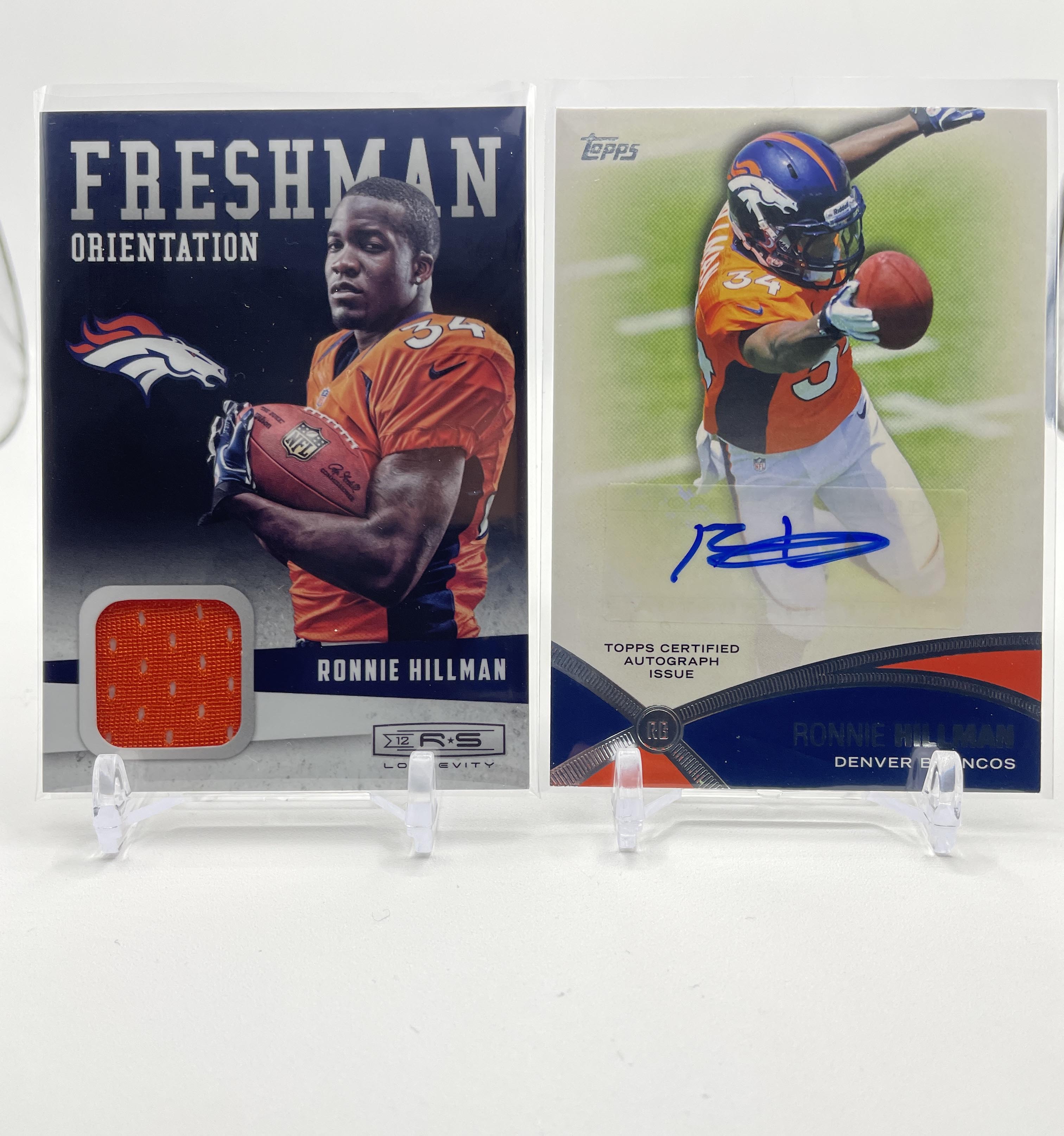 2012 Topps Prolific Playmakers Ronnie Hillman Rookie Auto + Freshman RC Patch