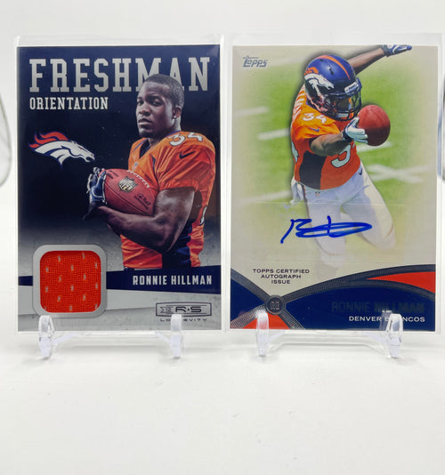 2012 Topps Prolific Playmakers Ronnie Hillman Rookie Auto + Freshman RC Patch
