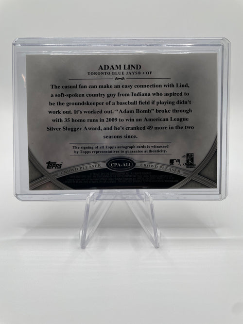 2012 Topps Tier One Adan Lind Crowd Pleaser Auto /399