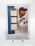 2012 Topps Triple Threads Yovani Gallardo Triple Patch /25