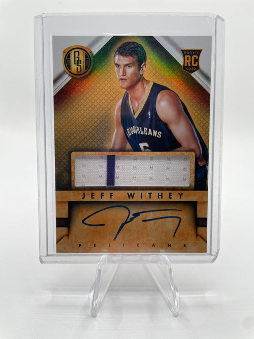 2013-14 Panini Gold Standard Jeff Withey Rookie Patch Auto