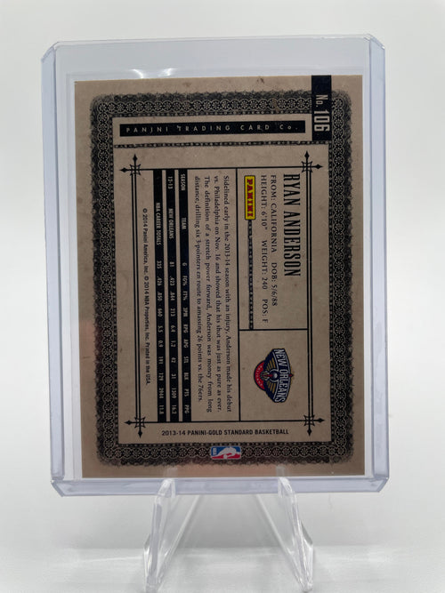 2013-14 Panini Gold Standard Ryan Anderson /199