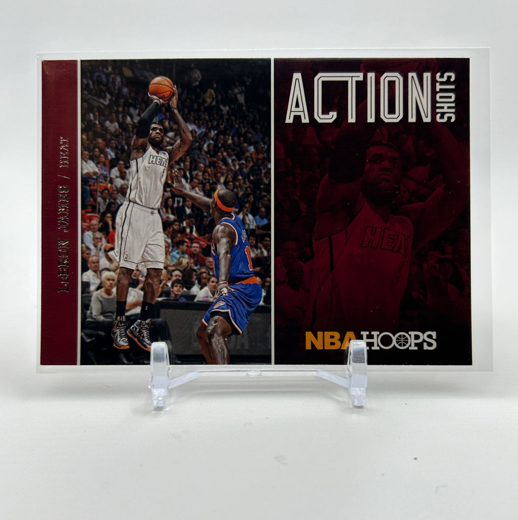 2013-14 Panini NBA Hoops Lebron James Action Shots Insert #13