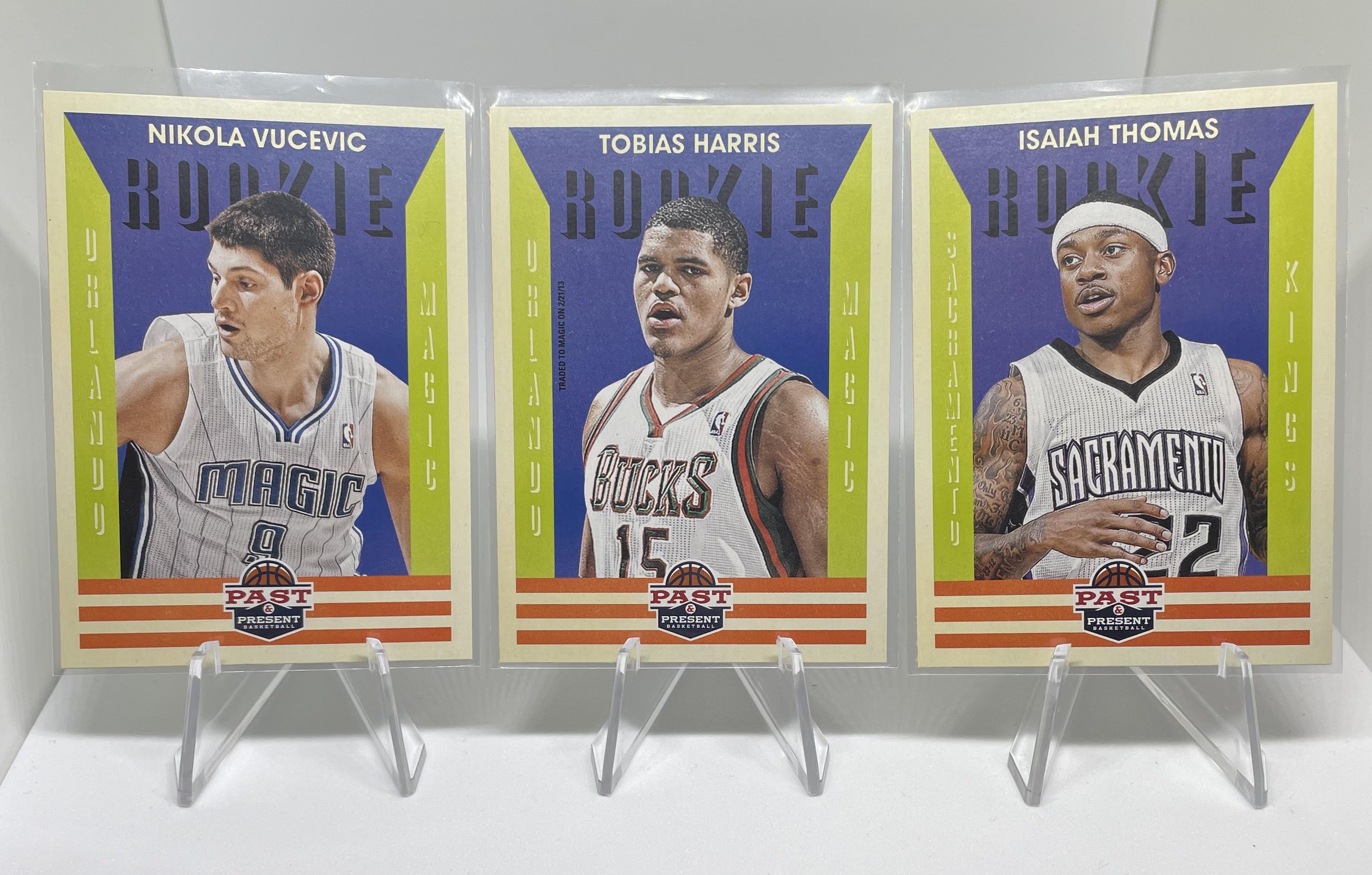 2013-14 Panini Past & Present Isaiah Thomas Tobais Harris + Vucevic Rookies (x3)