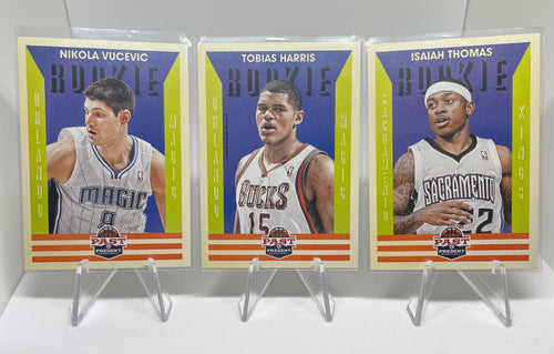 2013-14 Panini Past & Present Isaiah Thomas Tobais Harris + Vucevic Rookies (x3)