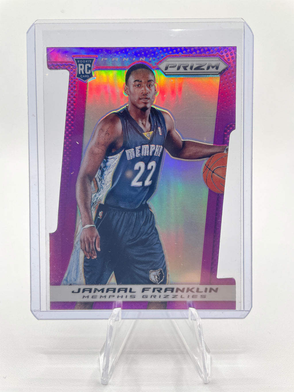 2013-14 Panini Prizm Jamal Franklin Purple Prizm Die-Cut Rookie /49 SSP
