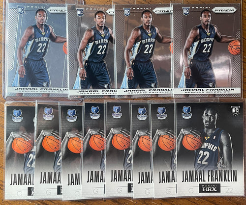 2013-14 Panini Prizm Jamal Franklin Rookie + Panini HRX Rookie Set (x12)