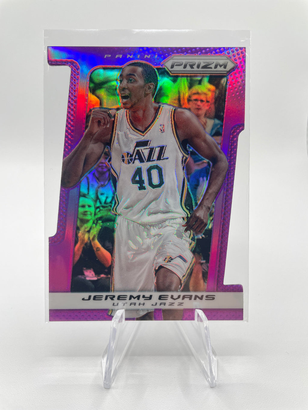 2013-14 Panini Prizm Jeremy Evans Purple Prizm Die-Cut /49 SSP