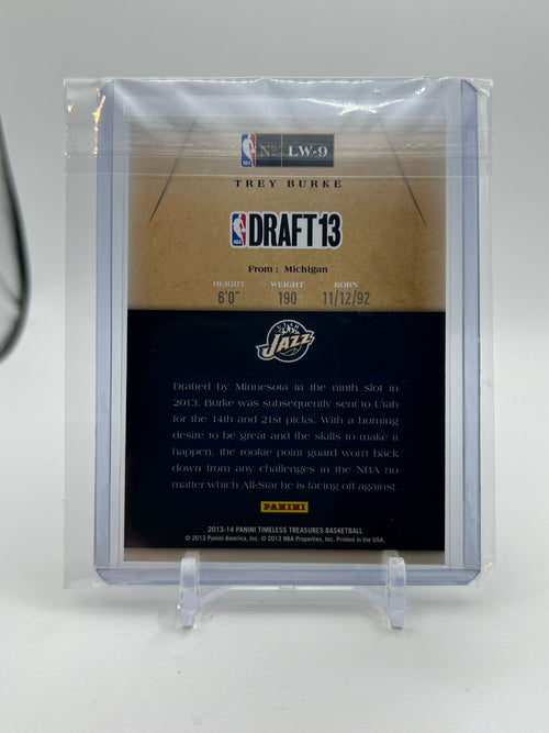 2013-14 Panini Timeless Treasures Trey Burke Lottery Winners Rookie