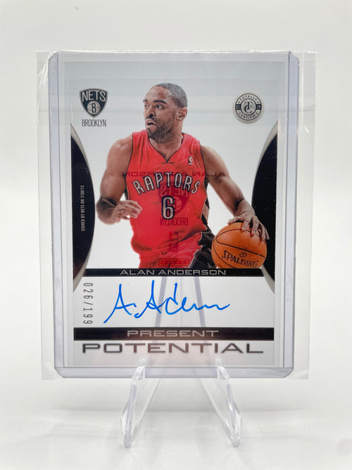 2013-14 Panini Totally Certified Alan Anderson Present Potential Auto /199