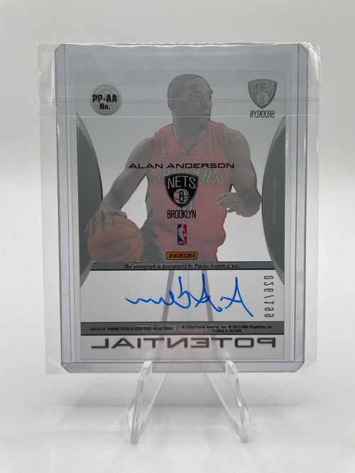 2013-14 Panini Totally Certified Alan Anderson Present Potential Auto /199