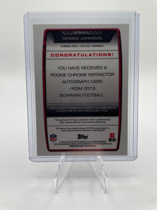 2013 Bowman Chrome Dennis Johnson Refractor Rookie Auto