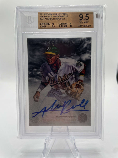 2013 Bowman Inception Addison Russell Rookie Prospect Auto BGS 9.5 Auto 10