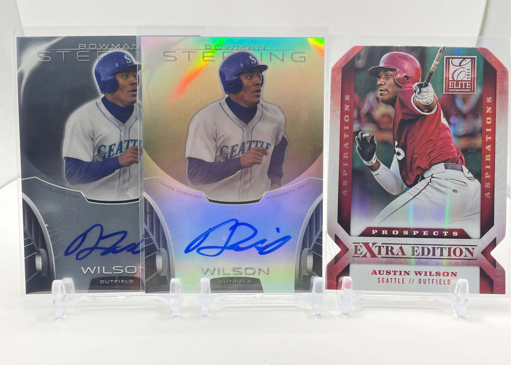 2013 Bowman Sterling Austin Wilson RC Refractor Auto /150 + Auto + Die-Cut /200