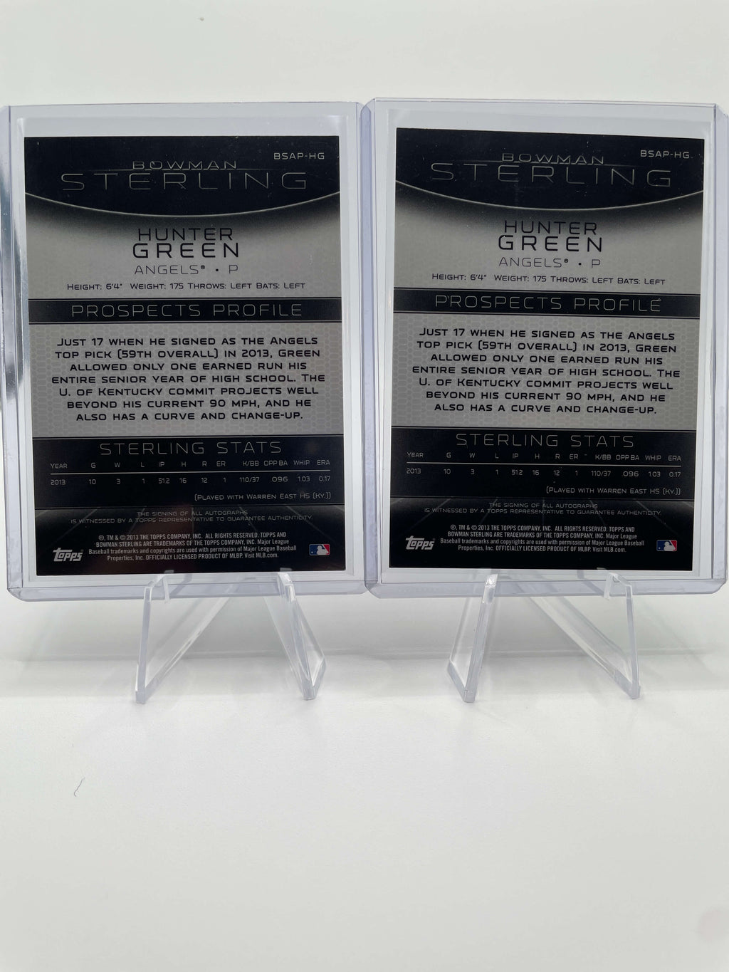 2013 Bowman Sterling Hunter Green Gold RC Auto /50 + Bowman Chrome Auto Set (x6)