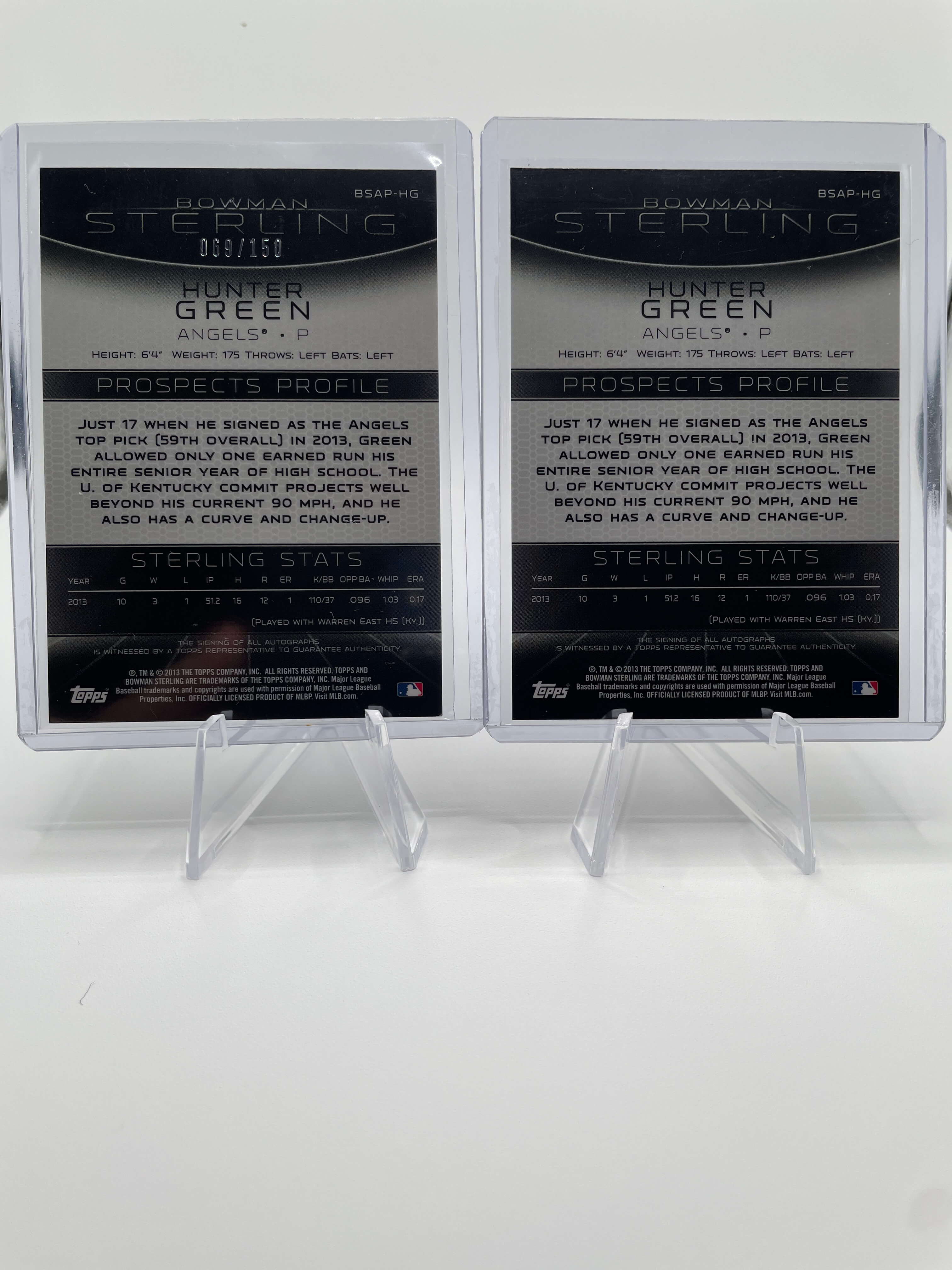 2013 Bowman Sterling Hunter Green Gold RC Auto /50 + Bowman Chrome Auto Set (x6)