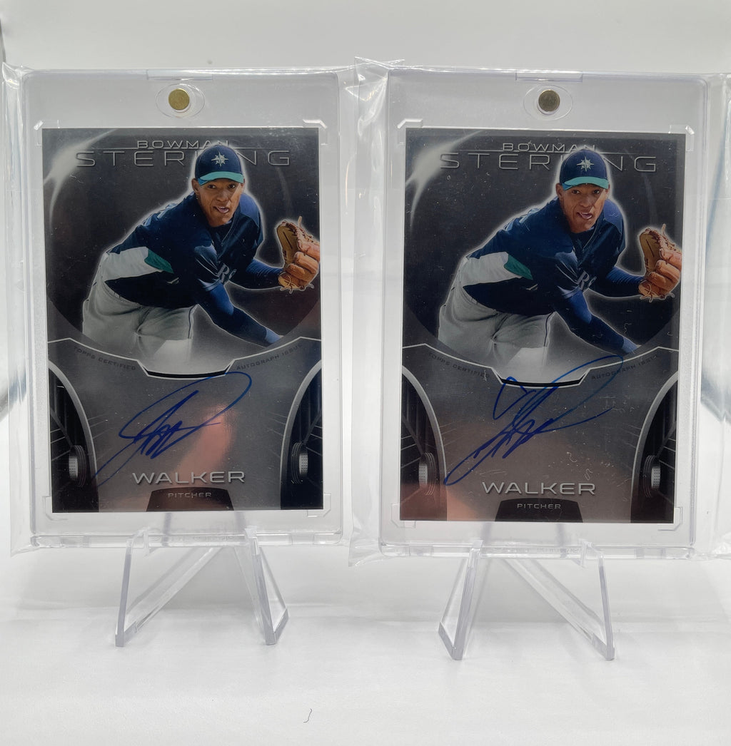 2013 Bowman Sterling Taijuan Walker Prospect Auto Set (x2) #BSAP-TW