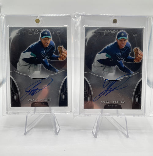 2013 Bowman Sterling Taijuan Walker Prospect Auto Set (x2) #BSAP-TW